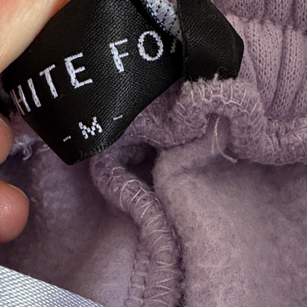 White Fox Boutique Lilac Fleece Joggers - Picture 5 of 5